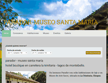 Tablet Screenshot of paradorsantamaria.com.mx